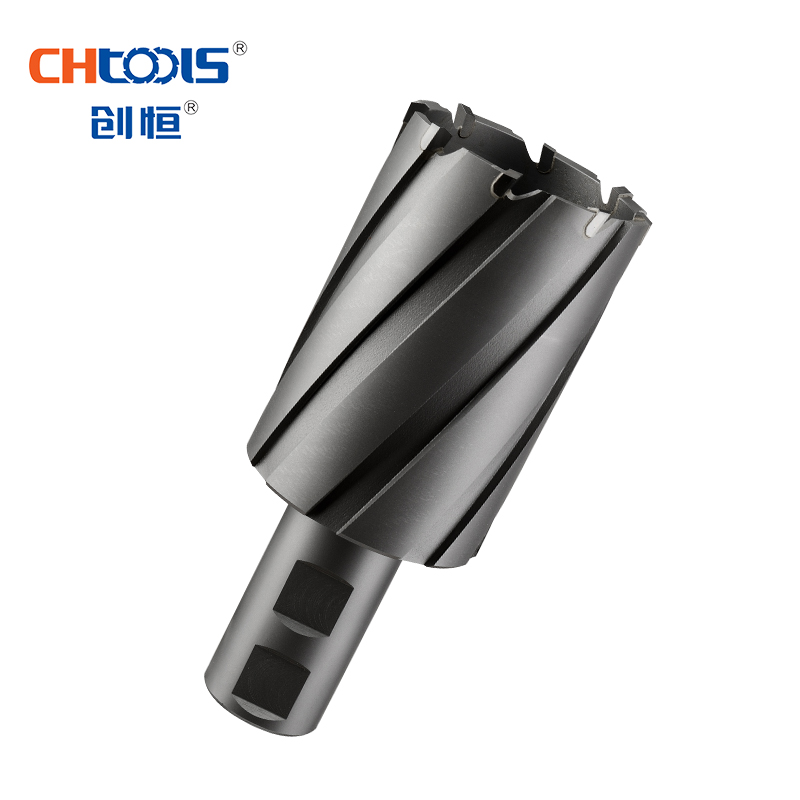 CHTOOLS Carbide tipped annular cutter (core drill) with parallel shank for metal drilling