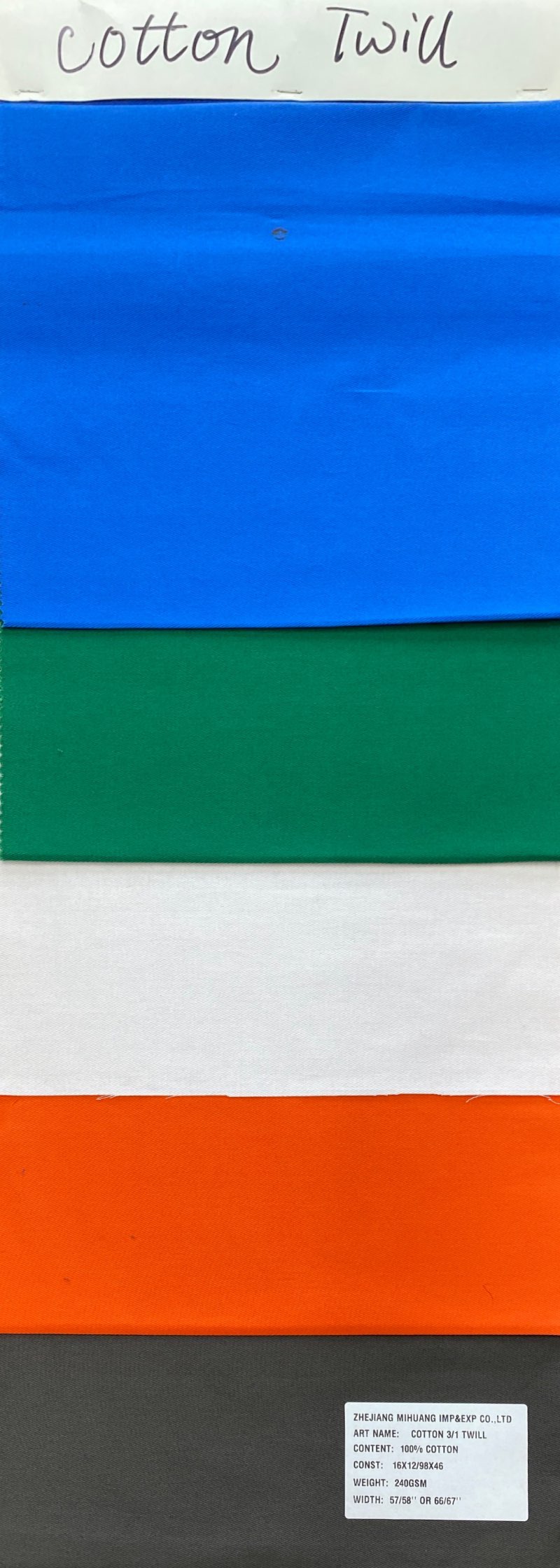 Cotton 3/1 Twill