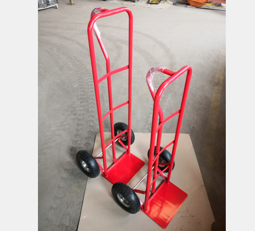 Capacity 150kgs Handle Extendable Toeplate Steel Hand Trolly