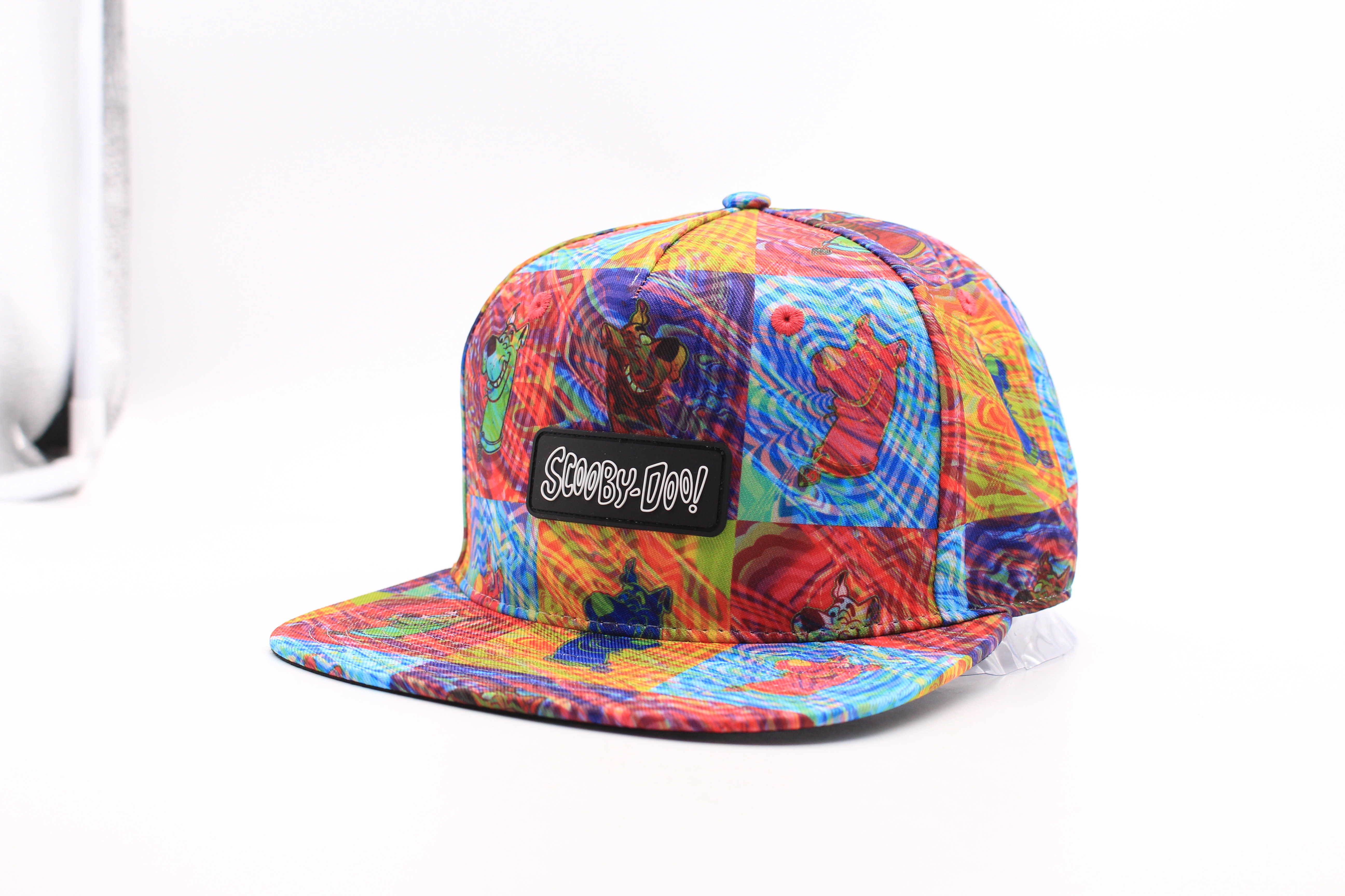 men's peaked cap with print