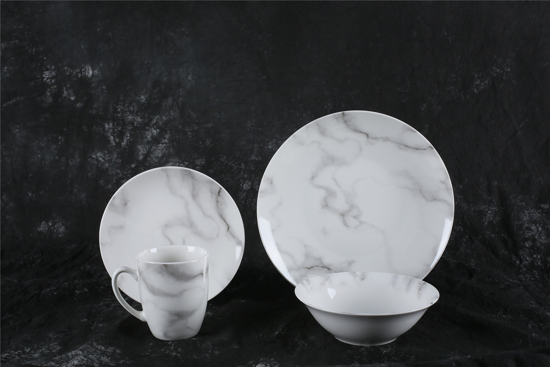 Marble Design 16pcs Porcelain Dinner Set