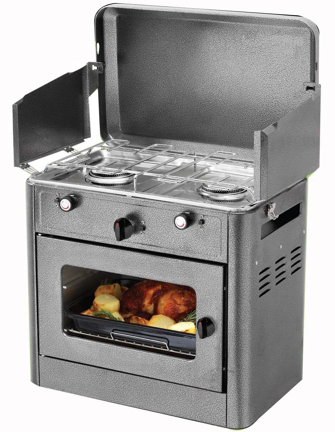 Gas oven with stove