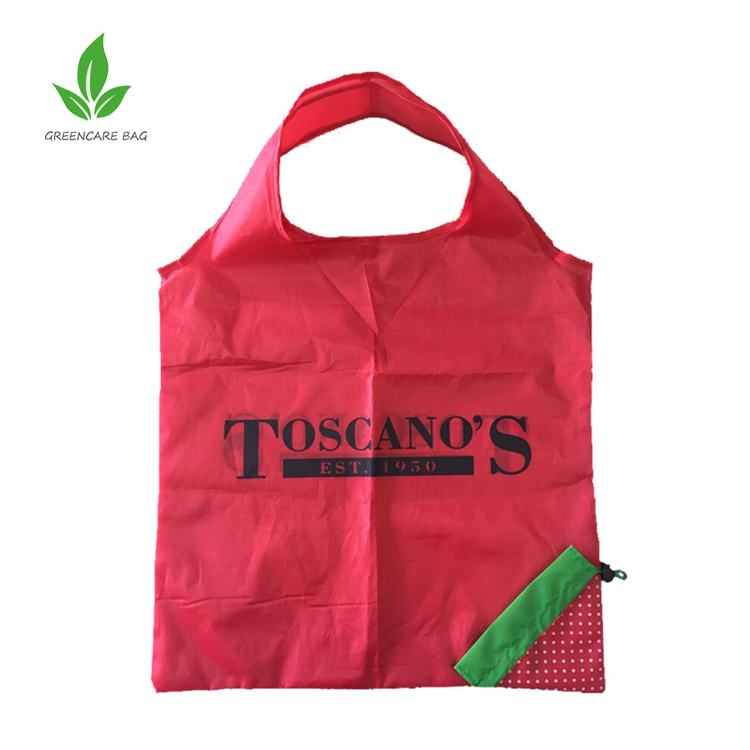 210D Polyester reusable Hot Sale Vest Carrier Bag