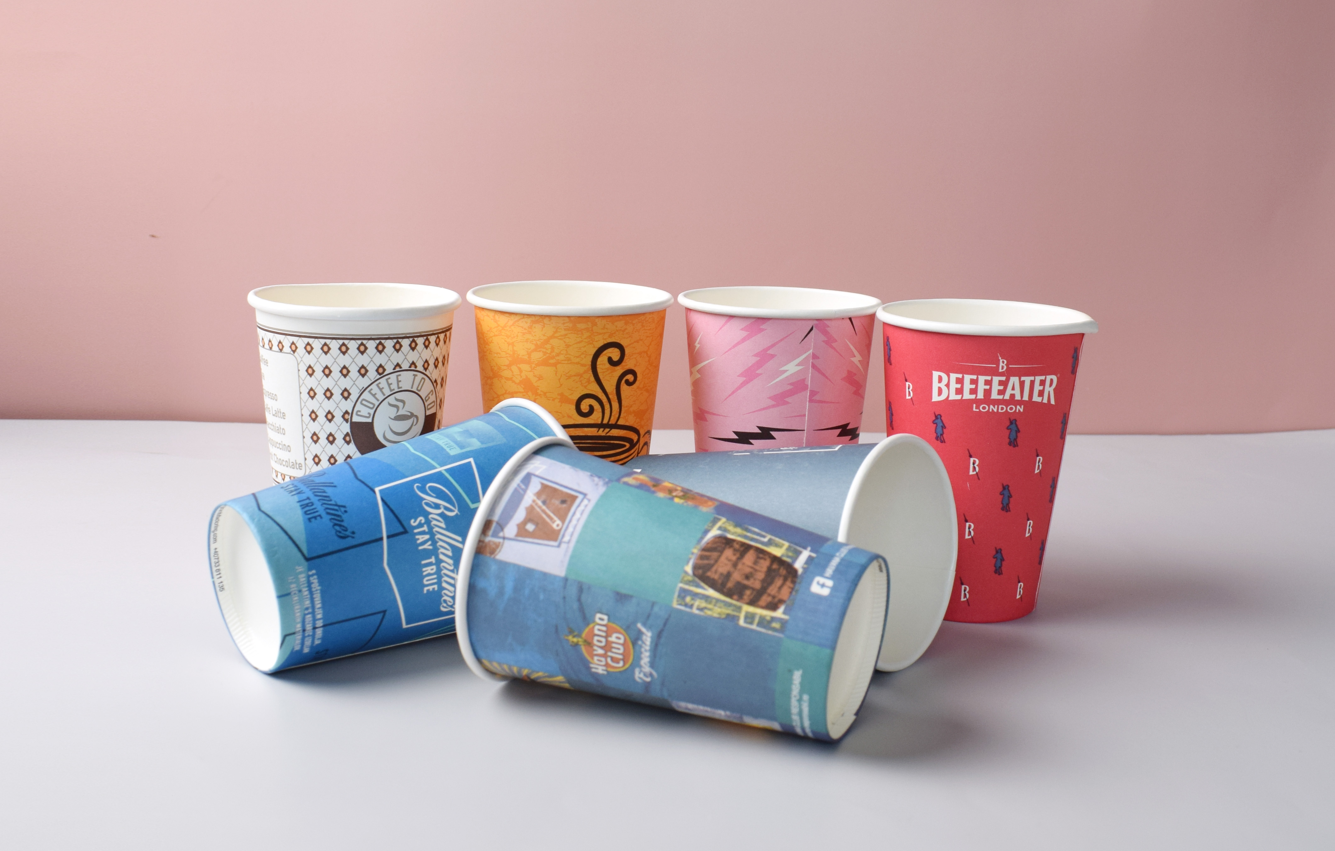 Takeaway coffee paper cup