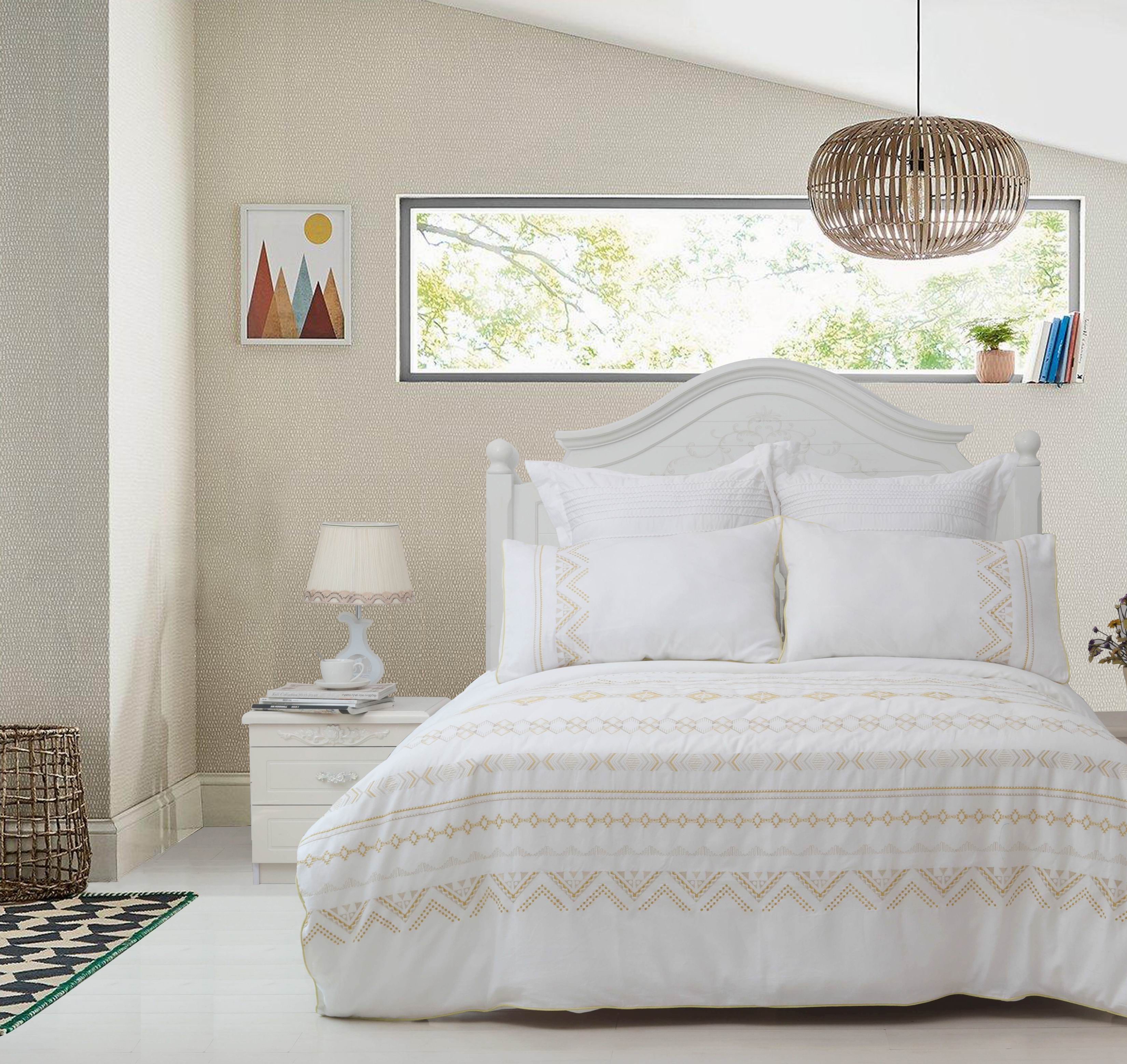 3pc Cotton Embroidered Duvet Cover Set/Manufacturer