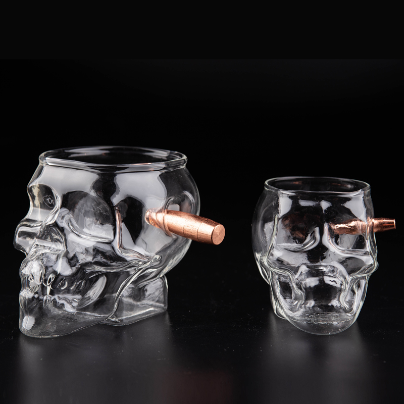 Bullet Skull Glass
