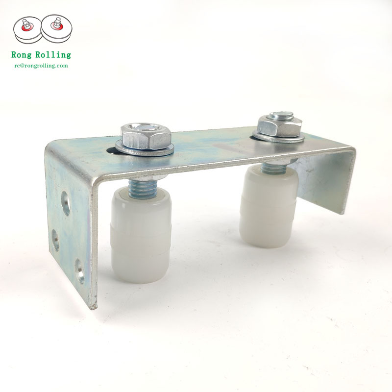 Rong Rolling brand,upper gate nylon guide rollers,Sliding door clamp wheel frame.